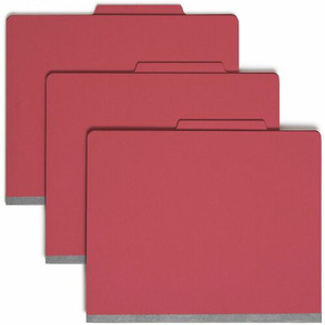 Smead Colored 2/5 Tab Cut Letter Recycled Classification Folder - 8 1/2" x 11" - 2" Expansion - 2 x 2B Fastener(s) - 2" for Folder - Top Tab Location - (SMD13703) Product Image 