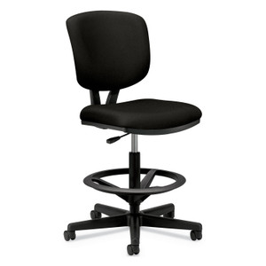 HON Volt Series Adjustable Task Stool, Supports Up to 275 lb, 22.88" to 32.38" Seat Height, Black (HON5705GA10T) View Product Image