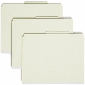 Smead SafeSHIELD 2/5 Tab Cut Letter Recycled Classification Folder - 8 1/2" x 11" - 2" Expansion - 2 x 2S Fastener(s) - Folder - Top Tab Location - (SMD13776) Product Image 