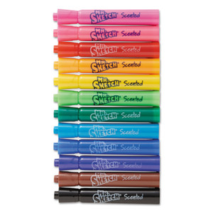 Mr. Sketch Scented Watercolor Marker Classroom Set, Broad Chisel Tip, Assorted Colors, 192/Set (SAN1905311) View Product Image