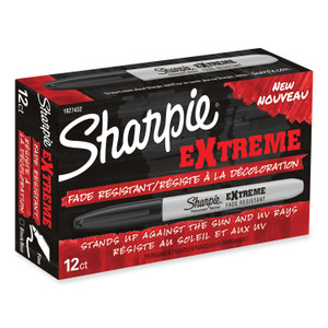 Sharpie Extreme Marker, Fine Bullet Tip, Black, Dozen View Product Image