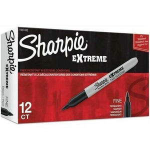 Sharpie Extreme Permanent Markers - 1.1 mm Fine Marker Point - Black Ink Product Image 