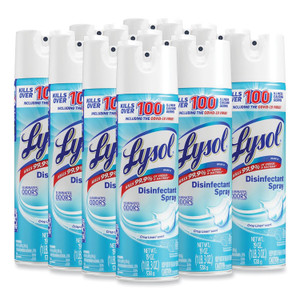 LYSOL Brand Disinfectant Spray, Crisp Linen, 19 oz Aerosol Spray, 12/Carton RAC79329CT (RAC79329CT) View Product Image