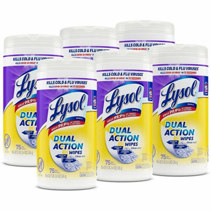 Lysol Dual Action Wipes - (RAC81700CT) Product Image 