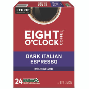 Eight O'Clock Dark Italian Espresso Coffee K-Cups, 24/Box View Product Image