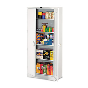 Tennsco 78" High Deluxe Cabinet, 36w x 18d x 78h, Light Gray (TNN1870LGY) View Product Image