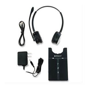 Spracht ZuM Maestro DECT Binaural Over The Head Headset, Black View Product Image
