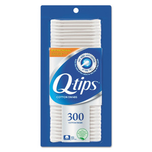 Q-tips Cotton Swabs, Antibacterial, 300/Pack, 12/Carton (UNI17900CT) View Product Image