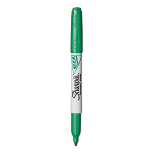 Sharpie Metallic Fine Point Permanent Markers, Fine Bullet Tip, Green, Dozen (SAN2029679) View Product Image