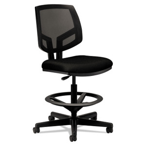 HON Volt Series Mesh Back Adjustable Task Stool, Supports Up to 275 lb, 22.88" to 32.38" Seat Height, Black (HON5715GA10T) View Product Image