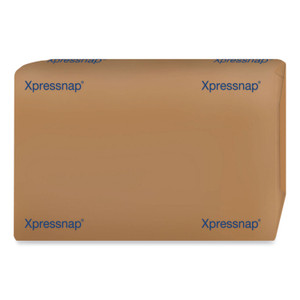 Tork Xpressnap Interfold Dispenser Napkins, 1-Ply, Bag-Pack, 13 x 8.5, Natural, 500/Pack, 12 Packs/Carton View Product Image