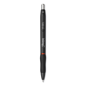 Sharpie S-Gel S-Gel High-Performance Gel Pen, Retractable, Bold 1 mm, Red Ink, Black Barrel, Dozen (SAN2096136) View Product Image