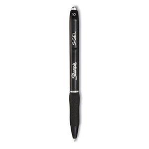 Sharpie S-Gel S-Gel High-Performance Gel Pen, Retractable, Bold 1 mm, Black Ink, Black Barrel, 36/Pack (SAN2096181) View Product Image