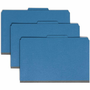 Smead SafeSHIELD 2/5 Tab Cut Legal Recycled Classification Folder - 8 1/2" x 14" - 2" Expansion - 2 x 2S Fastener(s) - 2" for Folder - Top Tab Location - (SMD18732) Product Image 