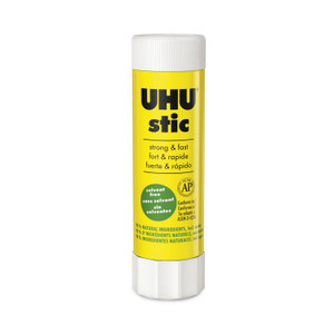 UHU Stic Permanent Glue Stick, 1.41 oz, Applies and Dries Clear (STD99655) View Product Image