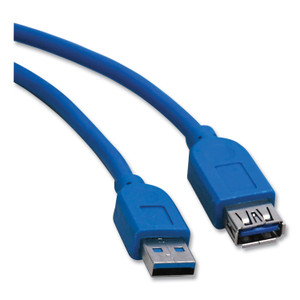 Tripp Lite USB 3.0 SuperSpeed Extension Cable, 10 ft, Blue (TRPU324010) View Product Image