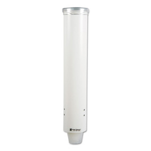 San Jamar Small Pull-Type Water Cup Dispenser, For 5 oz Cups, White (SJMC4160WH) View Product Image