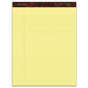 Ampad Gold Fibre Quality Writing Pads, Narrow Rule, 50 Canary-Yellow 8.5 x 11.75 Sheets, Dozen (TOP20022) View Product Image