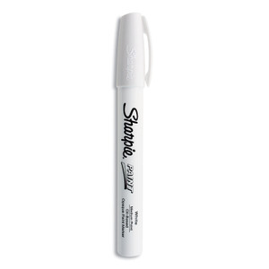 Sharpie Permanent Paint Marker, Medium Bullet Tip, White (SAN35558) View Product Image