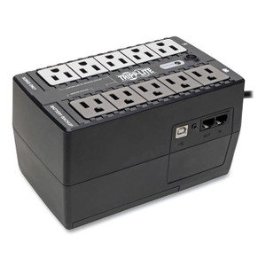 Tripp Lite ECO Series Energy-Saving Standby UPS, 10 Outlets, 550 VA, 316 J (TRPECO550UPS) View Product Image