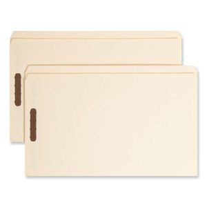 Smead Top Tab Fastener Folders, Straight Tabs, 0.75" Expansion, 2 Fasteners, Legal Size, Manila Exterior, 50/Box View Product Image