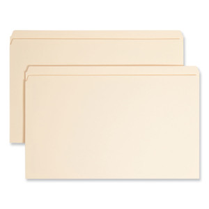 Smead Top Tab Fastener Folders, Straight Tabs, 0.75" Expansion, 1 Fastener, Legal Size, Manila Exterior, 50/Box View Product Image