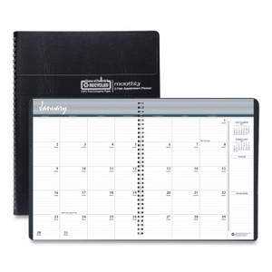 House of Doolittle 24-Month Recycled Ruled Monthly Planner, 11 x 8.5, Black Cover, 24-Month (Jan to Dec): 2024 to 2025 View Product Image