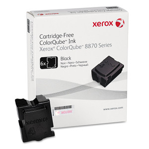 Xerox 108R00953 Solid Ink Stick, 16,700 Page-Yield, Black, 6/Box (XER108R00953) View Product Image