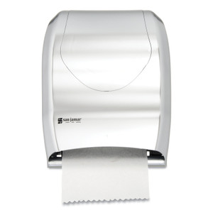 San Jamar Tear-N-Dry Touchless Roll Towel Dispenser, 16.75 x 10 x 12.5, Silver (SJMT1370SS) View Product Image