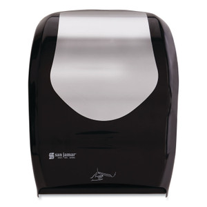 San Jamar Smart System with iQ Sensor Towel Dispenser, 16.5 x 9.75 x 12, Black/Silver (SJMT1470BKSS) View Product Image