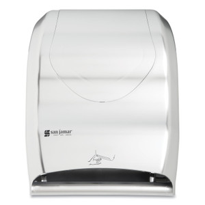 San Jamar Smart System with iQ Sensor Towel Dispenser, 16.5 x 9.75 x 12, Silver (SJMT1470SS) View Product Image