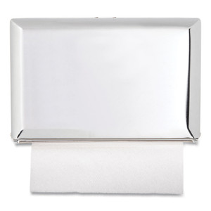 San Jamar Singlefold Paper Towel Dispenser, 10.75 x 6 x 7.5, Chrome (SJMT1800XC) View Product Image
