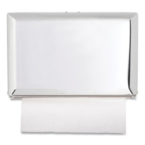 San Jamar Singlefold Paper Towel Dispenser, 10.75 x 6 x 7.5, Chrome View Product Image