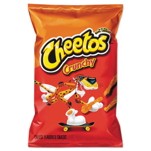 Cheetos Crunchy Cheese Flavored Snacks, 2 oz Bag, 64/Carton View Product Image