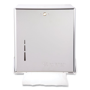 San Jamar True Fold C-Fold/Multifold Paper Towel Dispenser, 11.63 x 5 x 14.5, Chrome (SJMT1905XC) View Product Image