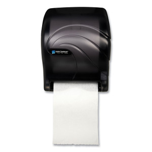 San Jamar Tear-N-Dry Essence Touchless Towel Dispenser, 11.75 x 9.13 x 14.44, Black Pearl (SJMT8090TBK) View Product Image
