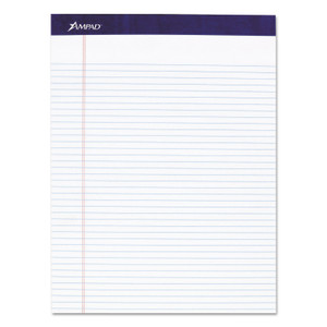 Ampad Legal Ruled Pads, Narrow Rule, 50 White 8.5 x 11.75 Sheets, 4/Pack (TOP20315) View Product Image