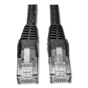 Tripp Lite CAT6 Gigabit Snagless Molded Patch Cable, 25 ft, Black (TRPN201025BK) View Product Image