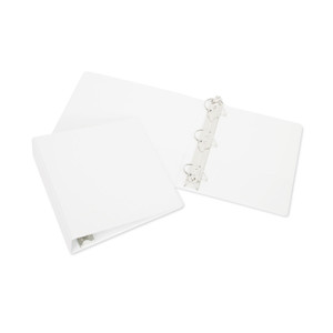 AbilityOne 7510013848673, SKILCRAFT Slant D-Ring View Binder, 3 Rings, 2.5" Capacity, 11 x 8.5, White View Product Image