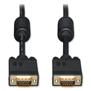 Tripp Lite VGA Coaxial High-Resolution Monitor Cable with RGB Coaxial, 50 ft, Black (TRPP502050) View Product Image