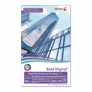 xerox Bold Digital Printing Paper, 98 Bright, 24 lb Bond Weight, 8.5 x 14, White, 500 Sheets/Ream, 8 Reams/Carton View Product Image