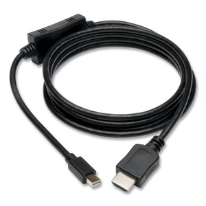 Tripp Lite Mini DisplayPort/Thunderbolt to HDMI Cable Adapter, 6 ft, Black (TRPP586006HDMI) View Product Image