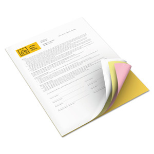 xerox Vitality Multipurpose Carbonless 4-Part Paper, 8.5 x 11, Goldenrod/Pink/Canary/White, 5,000/Carton (XER3R12856) View Product Image
