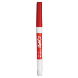 EXPO Low-Odor Dry-Erase Marker, Fine Bullet Tip, Red, Dozen (SAN86002) View Product Image