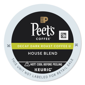 Peet's Coffee & Tea House Blend Decaf  K-Cups, 22/Box (GMT6544) View Product Image