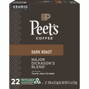 Peet's Coffee & Tea Major Dickason's Blend K-Cups, 22/Box View Product Image