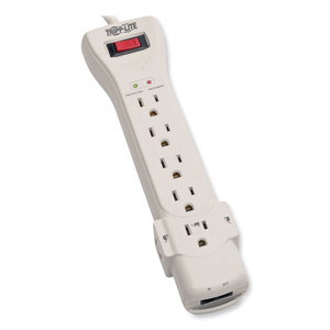 Tripp Lite Protect It! Surge Protector, 7 AC Outlets, 15 ft Cord, 2,520 J, Light Gray (TRPSUPER7TEL15) View Product Image