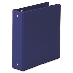 AbilityOne 7510014316236 SKILCRAFT Round Ring Binder, 3 Rings, 2" Capacity, 11 x 8.5, Dark Blue (NSN4316236) View Product Image