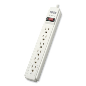 Tripp Lite Protect It! Surge Protector, 6 AC Outlets, 6 ft Cord, 790 J, Light Gray (TRPTLP606) View Product Image