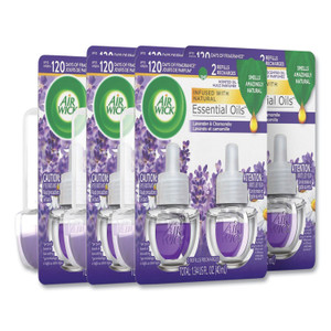 Air Wick Scented Oil Refill, Lavender and Chamomile, 0.67 oz, 2/Pack, 6 Packs/Carton View Product Image